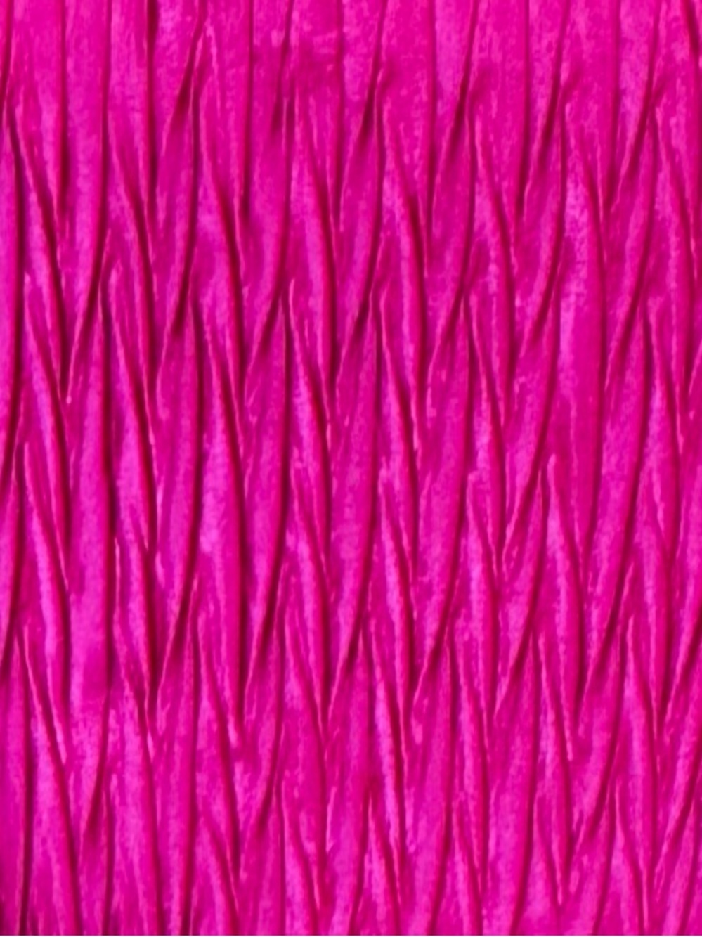 VTG 1980s-90s Carla Marchi Fuchsia Hot Pink Crinkle Pleat Satin Evening Bag - Picture 9 of 10